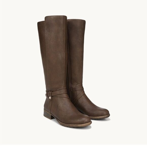 Life Stride NWOB XTrovert Riding Boot brown tall boot - 7.5 w ($100) - Picture 1 of 15